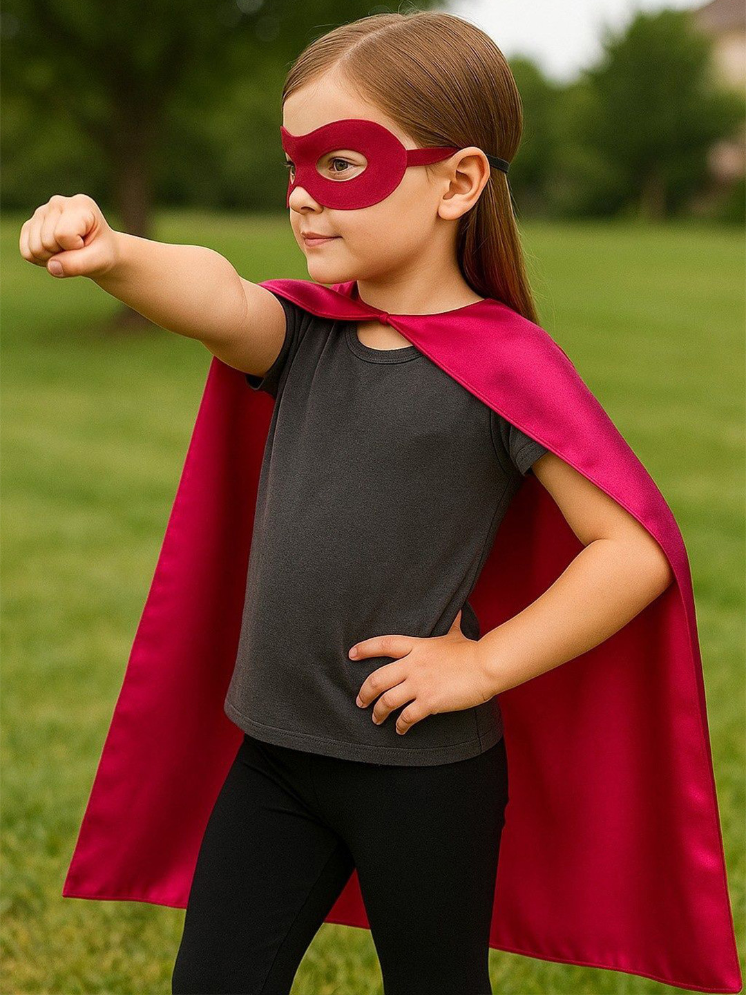 YUPPIN Kids Superhero Solid Lightweight Cape