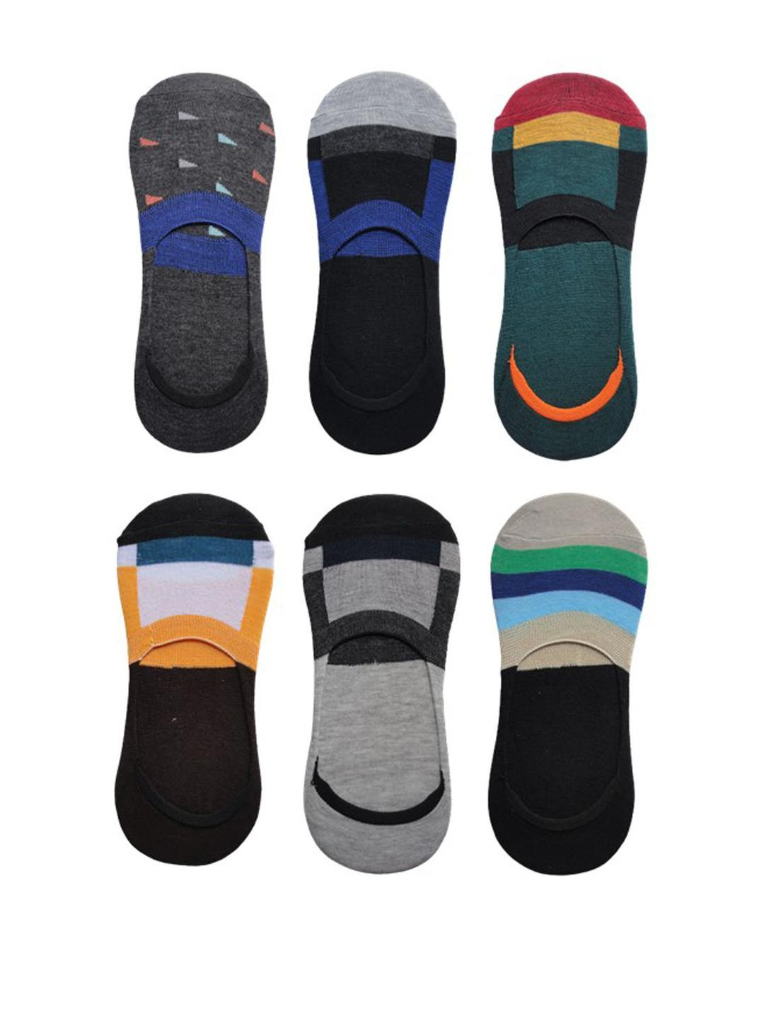 VOICI Unisex Pack Of 6 Invisible Loafer Socks