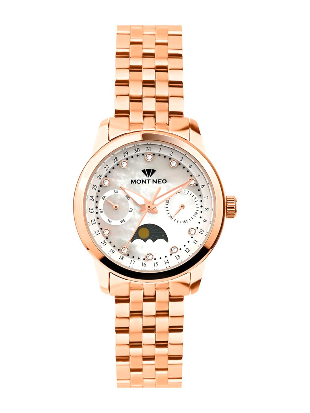 MONT NEO Women Dial & Stainless Steel Straps Analogue Watch 4511M-M3301