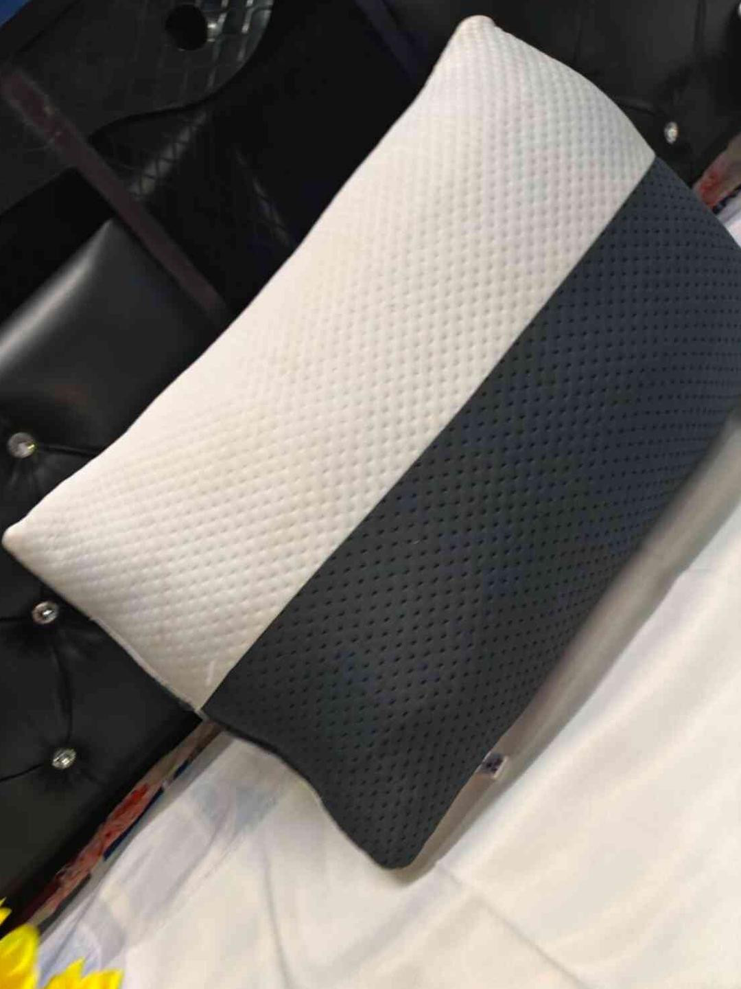 Y&A'M Grey And White Fibre Filled Polycotton Sleep Pillow