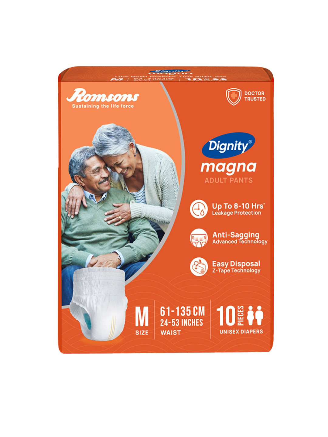 Dignity Disposable Adult Diapers M 10Pc