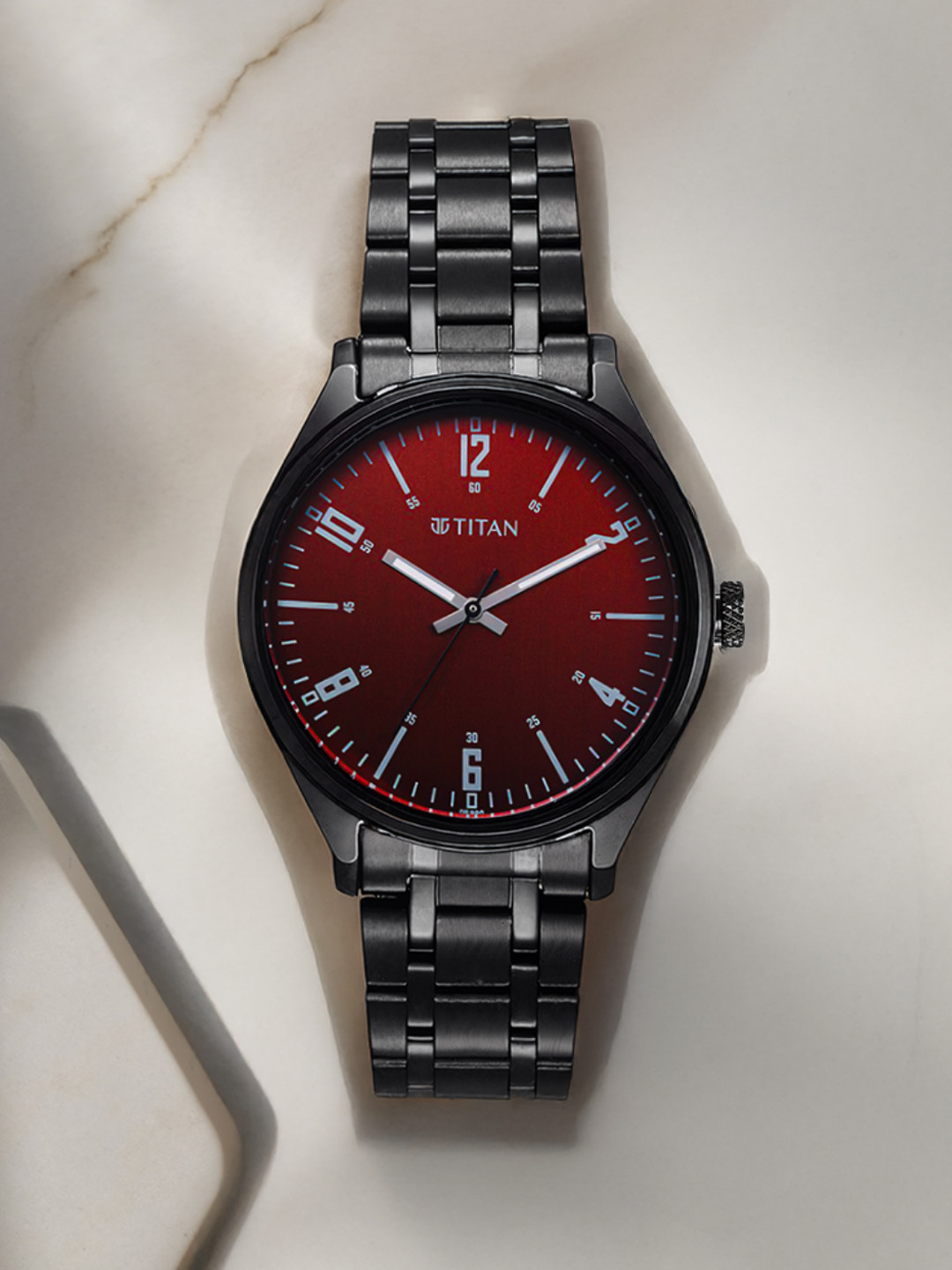 Titan Men Stainless Steel Straps Analogue Watch 1802NM02
