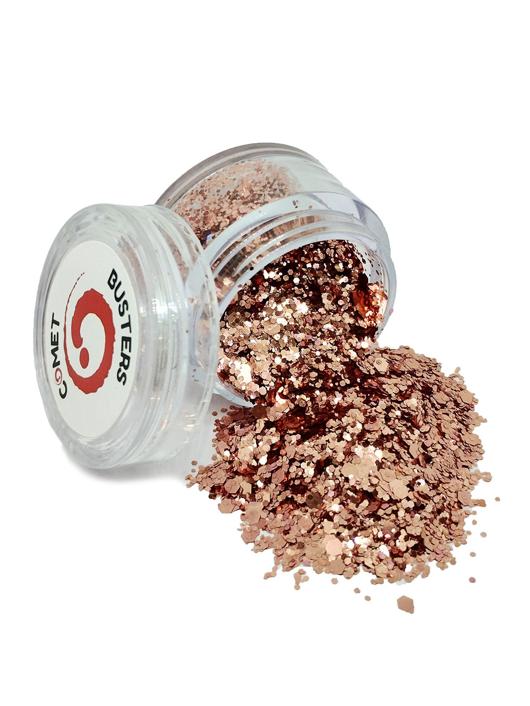 Comet Busters Chunky Glitter Shimmer Body & Eyeshadow - 5g - Rose Gold