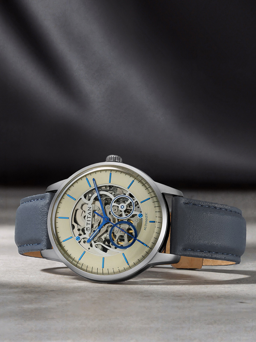 Titan Mechanical Men Cream Analogue watch 90110SL02