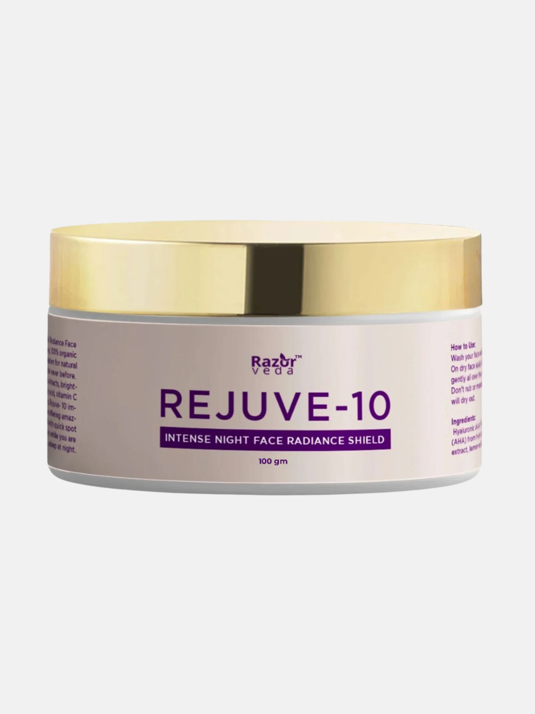 Razorveda Rejuve 10 Intense Night Face Cream Radiance Sheild - 100 g