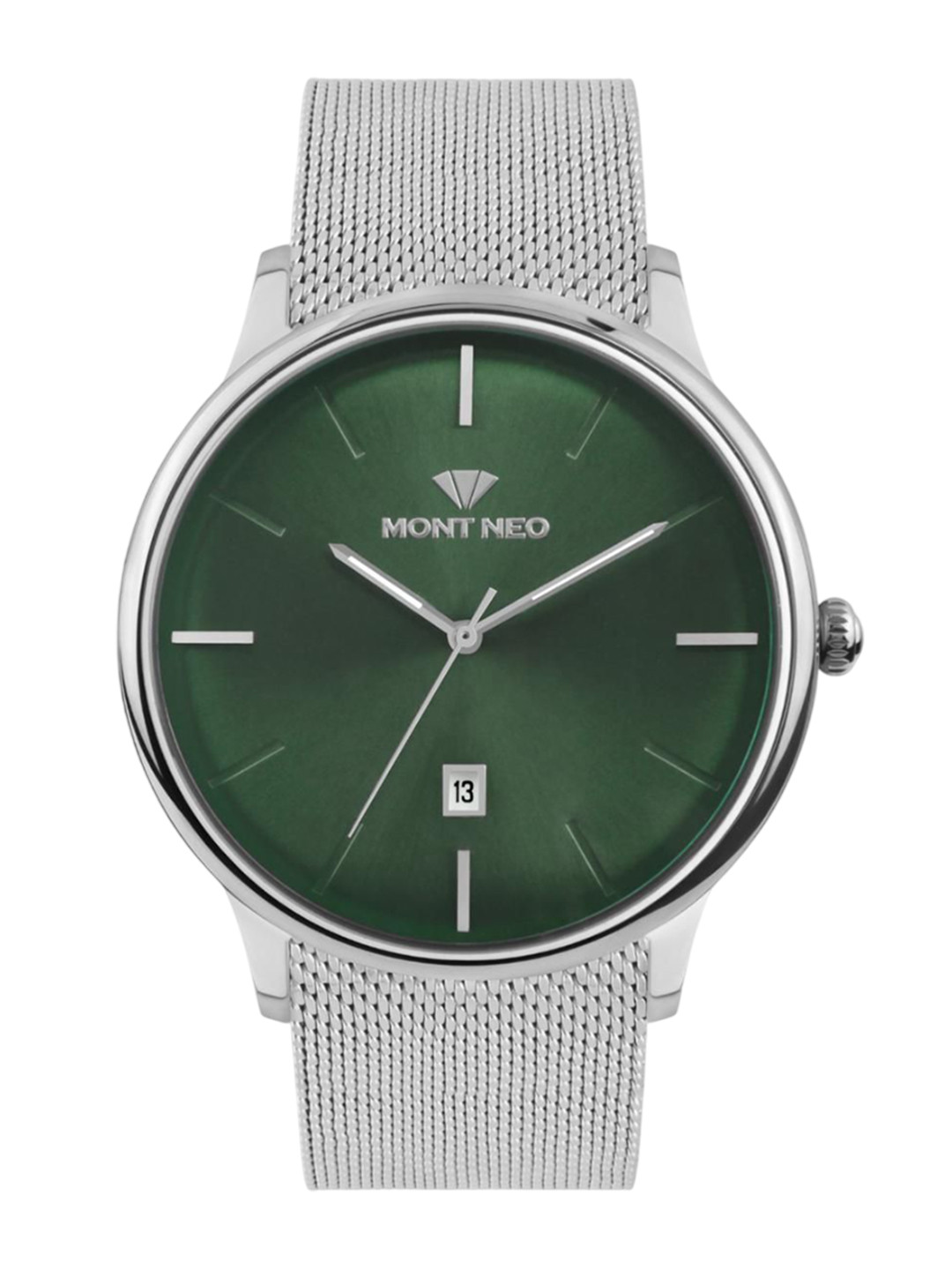 MONT NEO Men Round Dial & Bracelet Style Straps Analogue Watch G1052E-B1114