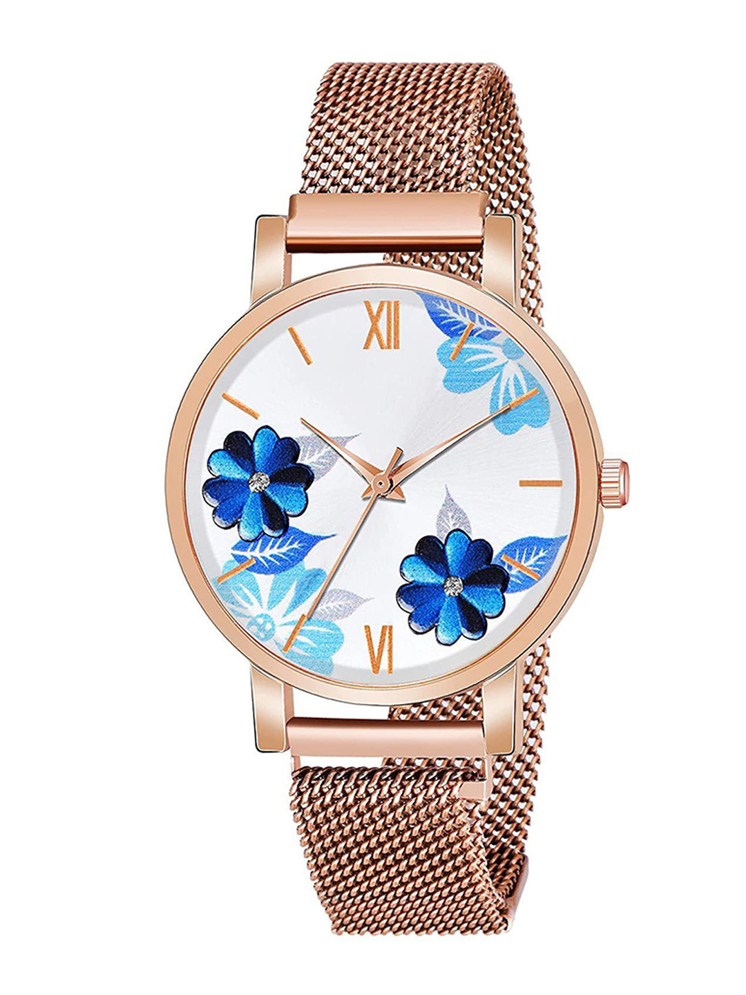 Gopal Shopcart Women Printed Dial Analogue Watch C_36 BLU D RG Maganet_F