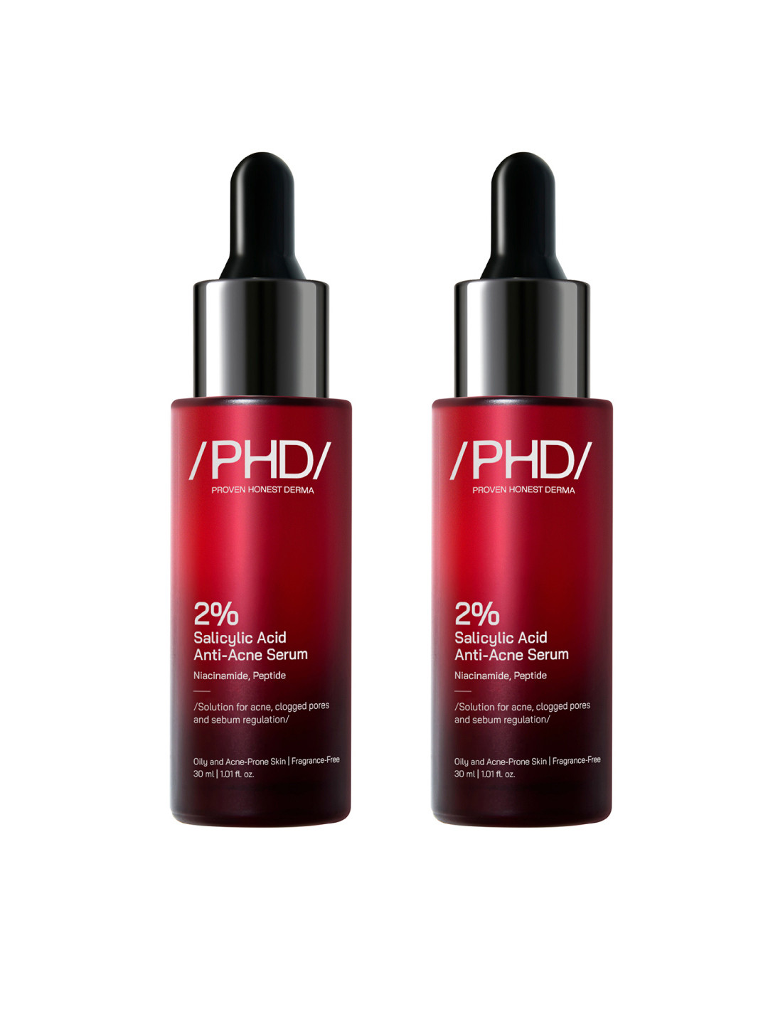 Proven Honest Derma 2-Pc PHD 2% Salicylic Acid Anti-Acne Serum with Niacinamide & Peptides