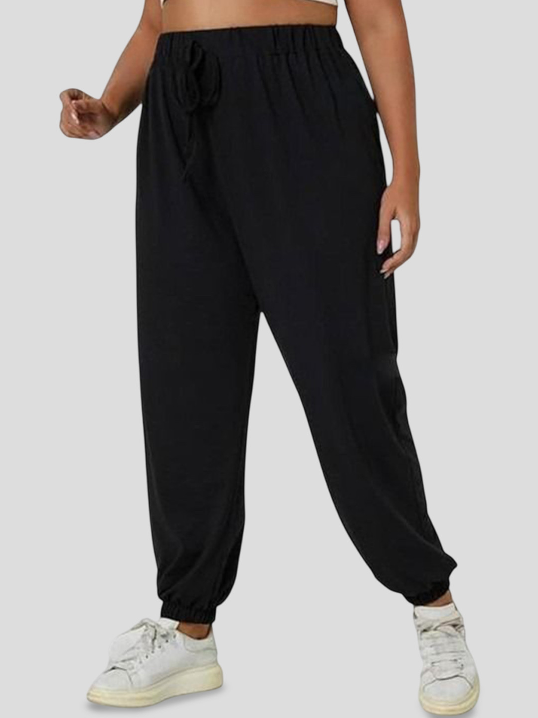 YOU FOREVER Women Cotton Baggy High-Rise Joggers