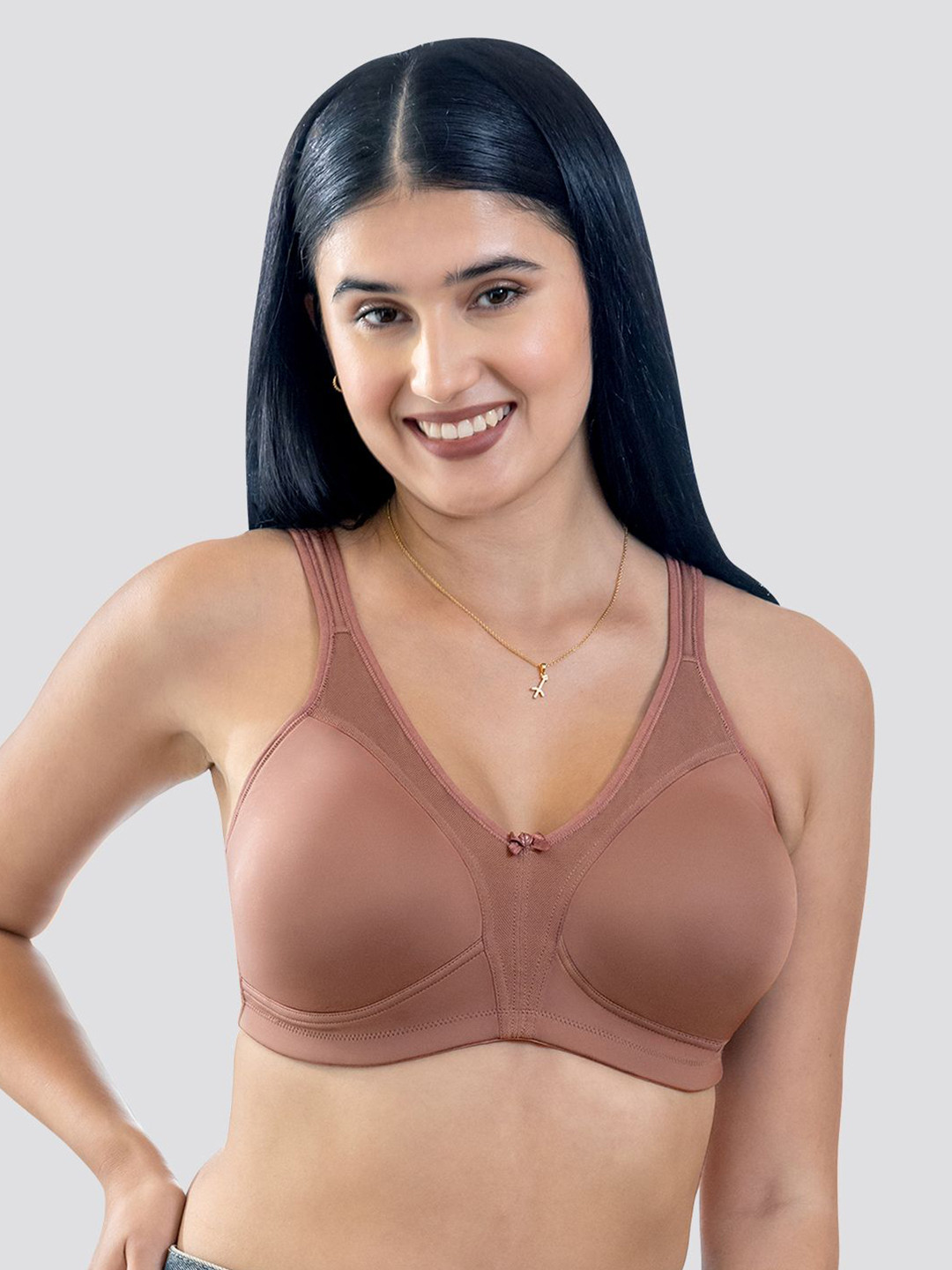 Maashie M4416 Fuller Cups Support Non Padded Comfort Seamless Minimizer Bra