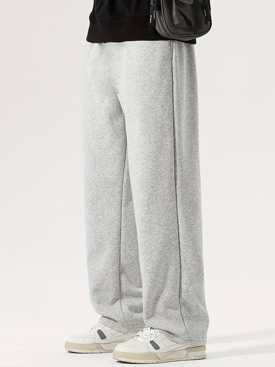 dockstreet Men Pure Cotton Mid-Rise Track Pants