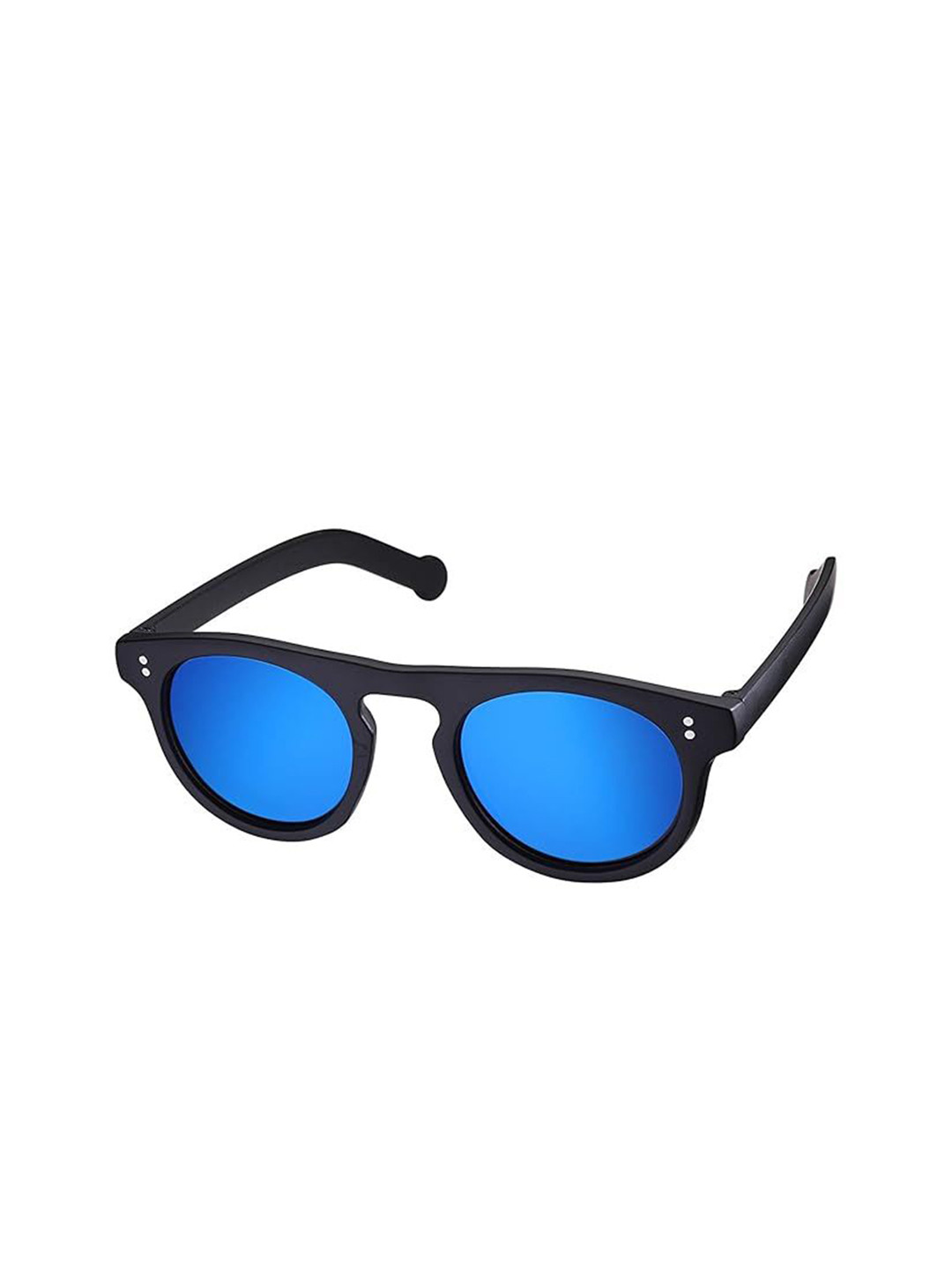 AUGEN Unisex Wayfarer Sunglasses With UV Protected Lens VI-SG-44-Black-Blue