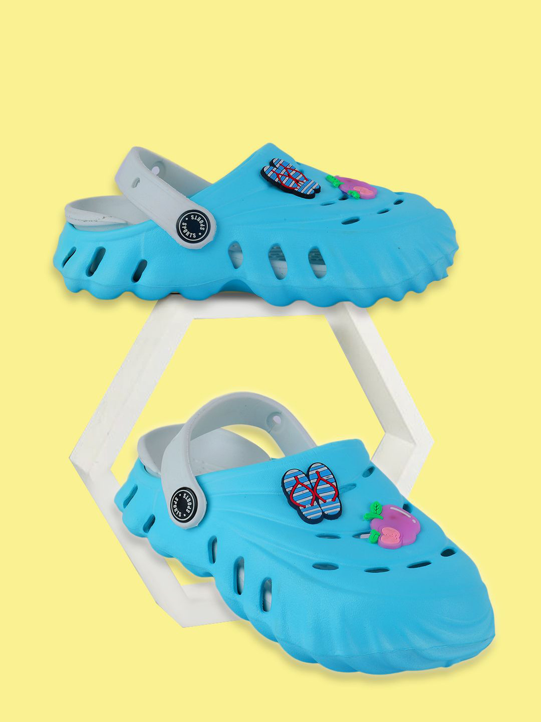 PASSION PETALS Boys Burger Detailed Slingback Clogs