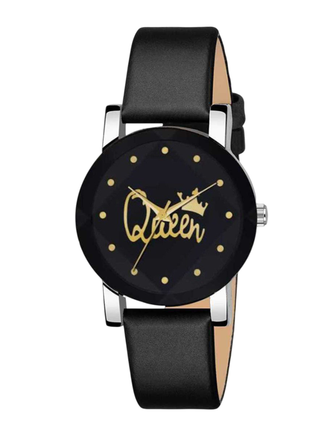 CSAMON Women Printed Dial & Leather Straps Analogue Watch Queen_leather