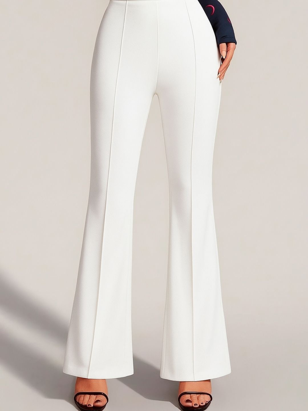 Visit Wear Women Relaxed Fit Mid-Rise Trousers