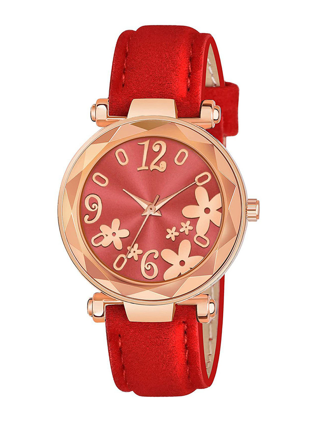 Gopal Shopcart Women Printed Dial & Straps Analogue Watch GR399RG R3 RED Vel L