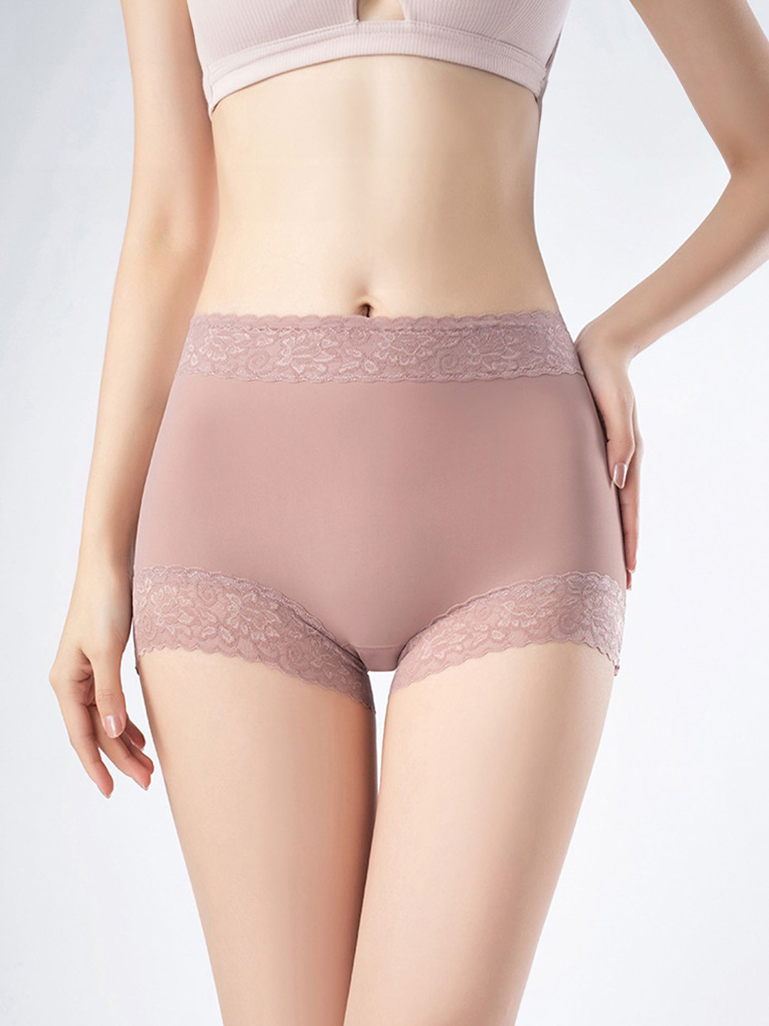 LULU & SKY Lace-Trimmed Shapewear