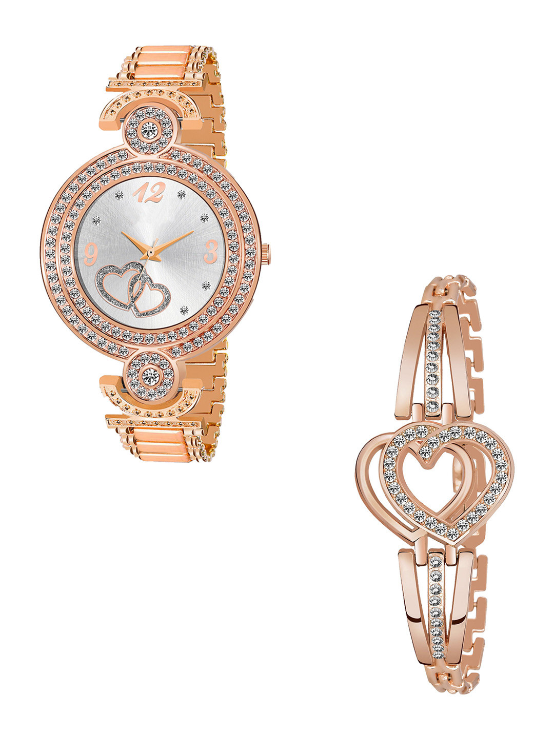 Gopal Shopcart Unisex Embellished Formal Analogue Watch Comes With Bracelet - GR_101