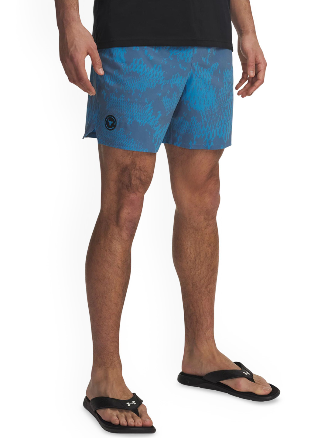 UNDER ARMOUR  Project Rock Boardshot Men Abstract Printed Relaxed Fit Shorts