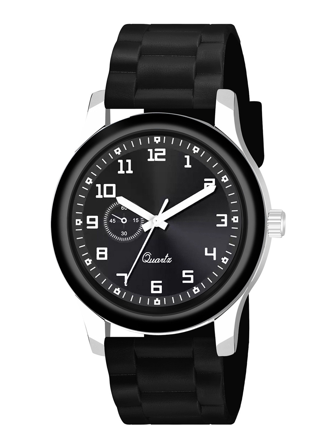 CSAMON Men Round Dial Analogue Watch B9050 C1001BLK CD Strap