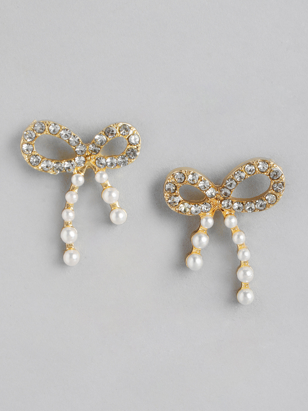 Forever New Gold Plated Bow Earring