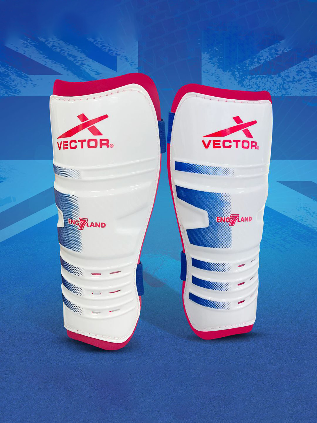 VECTOR X England Soccer Studs Shin Guard Football
