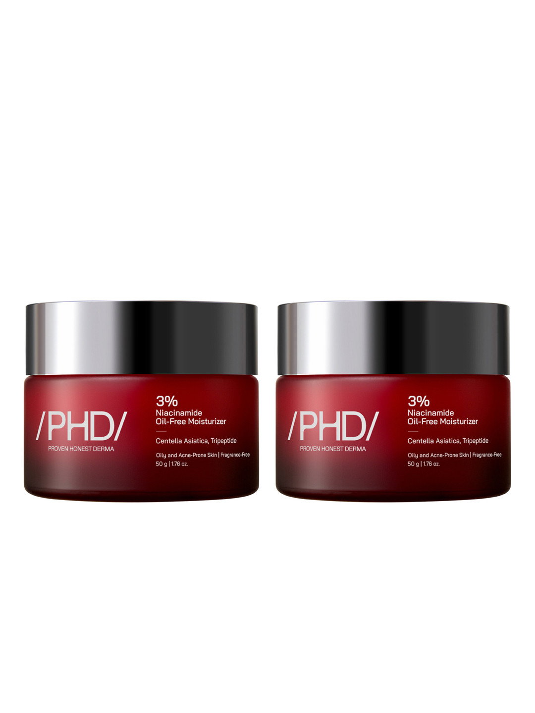 Proven Honest Derma Set of 2 PHD 3% Niacinamide Oil-Free Moisturizer with CICA & Peptides