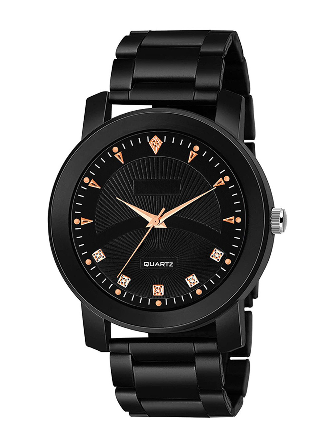 CSAMON Men Textured Dial & Bracelet Style Straps Analogue Watch PEDO C10BLK NEW PU