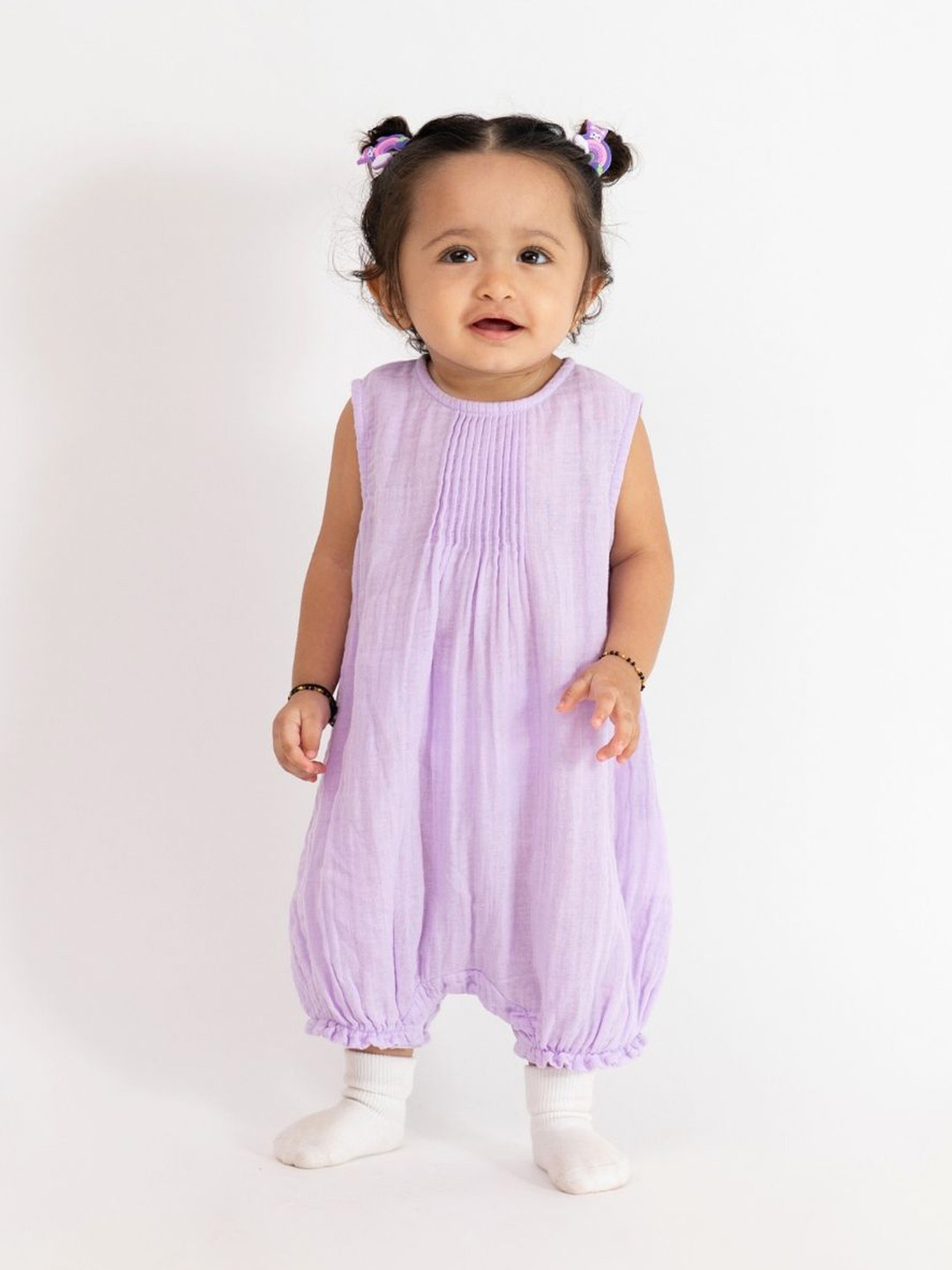 haus & kinder Girls Pure Cotton Basic Jumpsuit