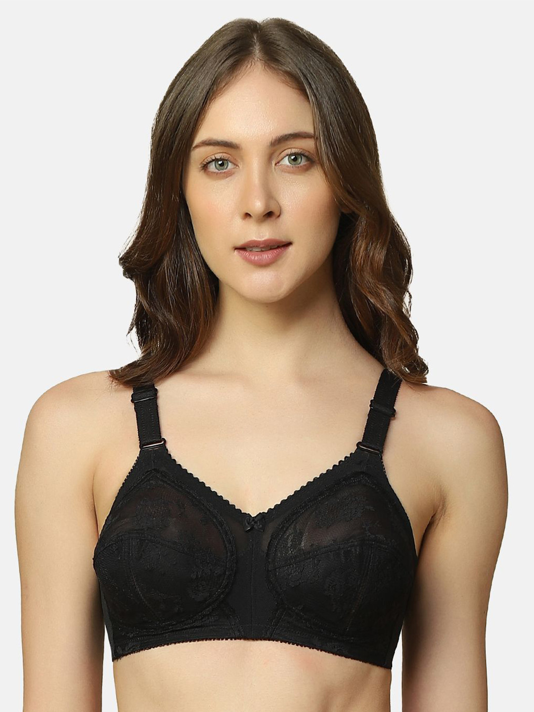 Triumph Doreen N Wireless Non Padded Full Coverage Floral Lace Everyday Bra