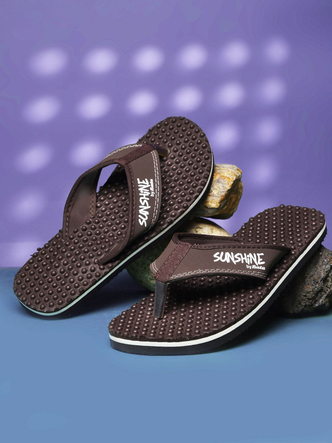 Bata Men Lightweight, Durable, and Comfortable Everyday Thong Flip-Flops