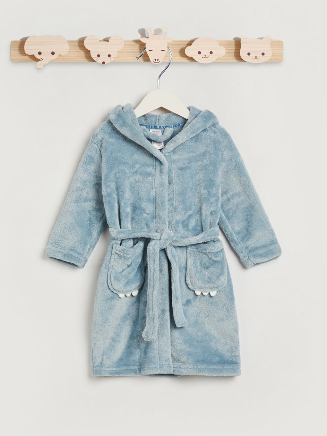 Juniors by Babyshop Infants Dinosaur Hooded Bathrobe With Belt and Pockets