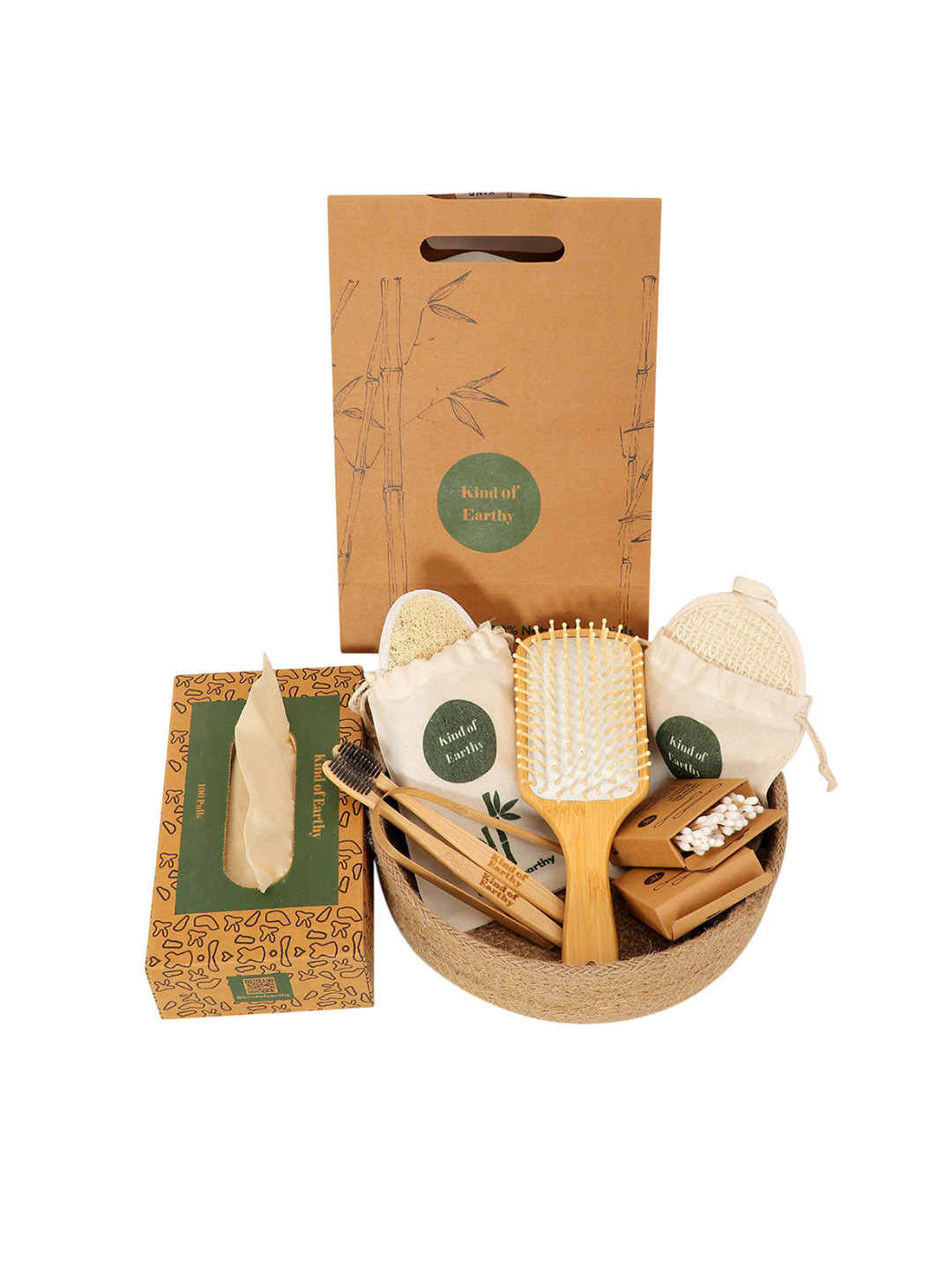 Kind of Earthy Set Of 9 Bamboo Brush Set