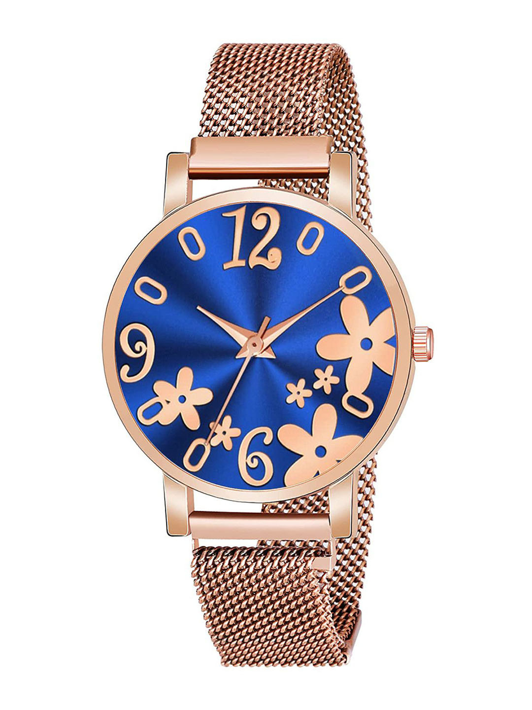CSAMON Women Printed Dial & Bracelet Style Straps Analogue Watch C36RG R3BLU RG M
