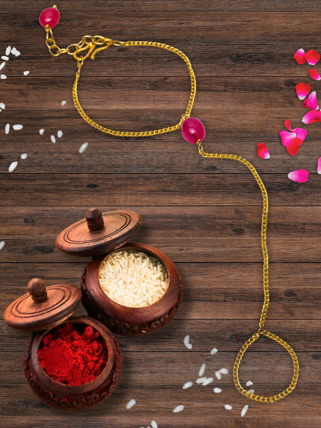 DUGRISTYLE Hathphool Wraparound Bhabhi Rakhi