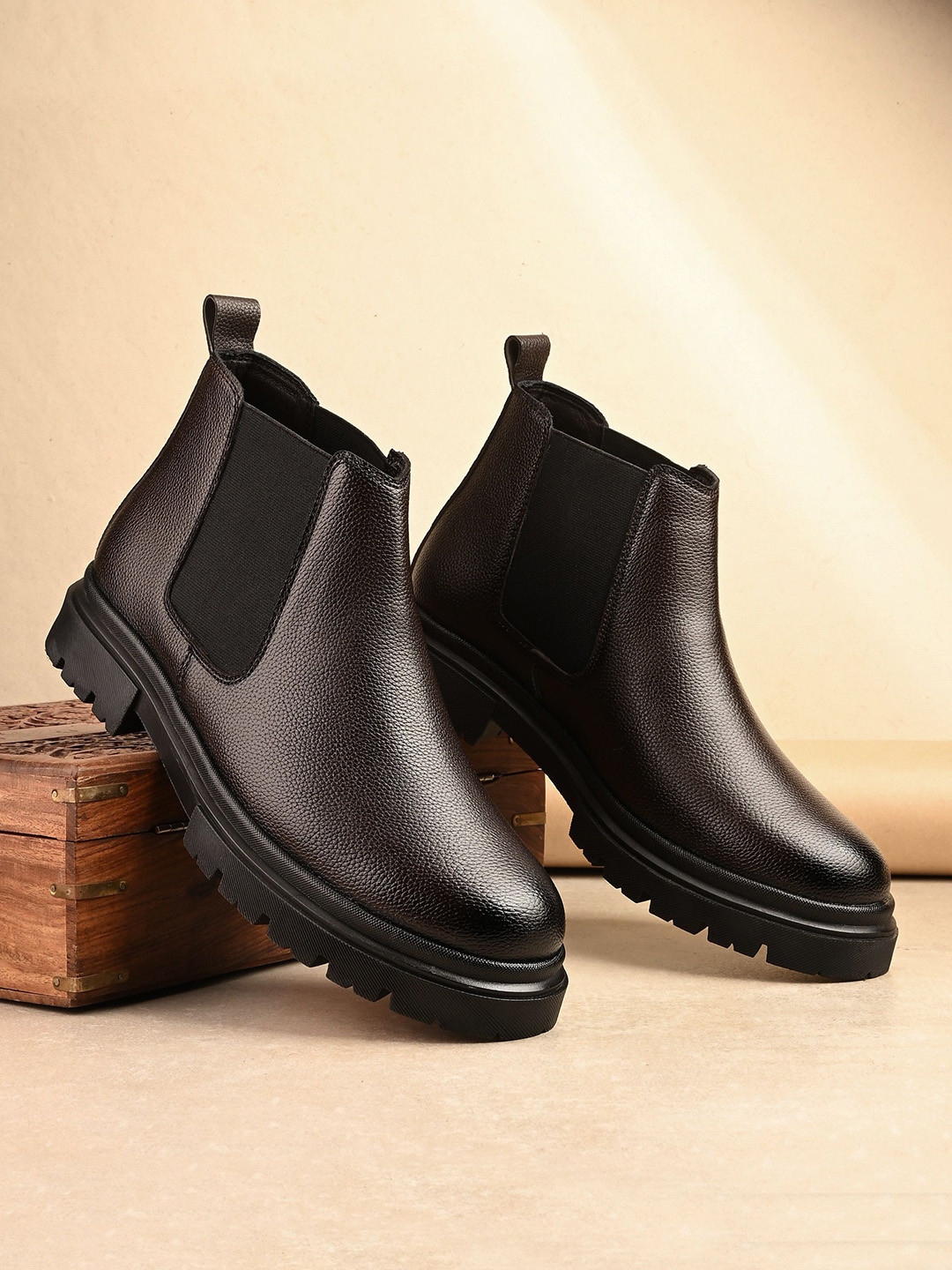 ARIVO Men Casual Slim-Heeled Chelsea Boots