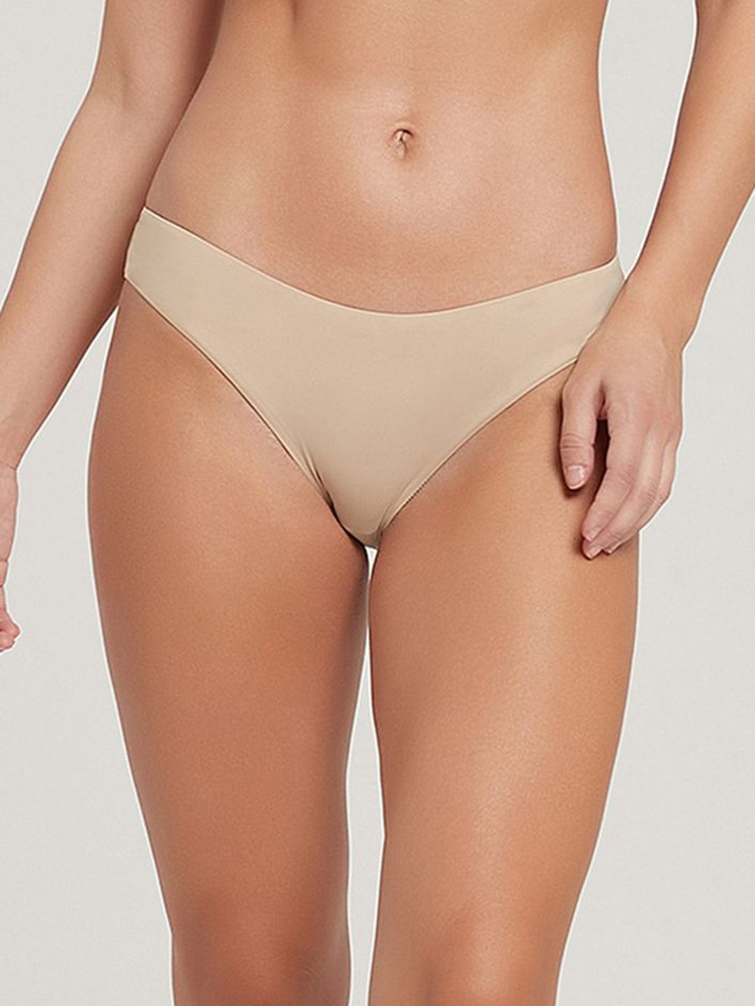 LULU & SKY Seamless Low-Rise Bikini Briefs X8632NK-SKIN