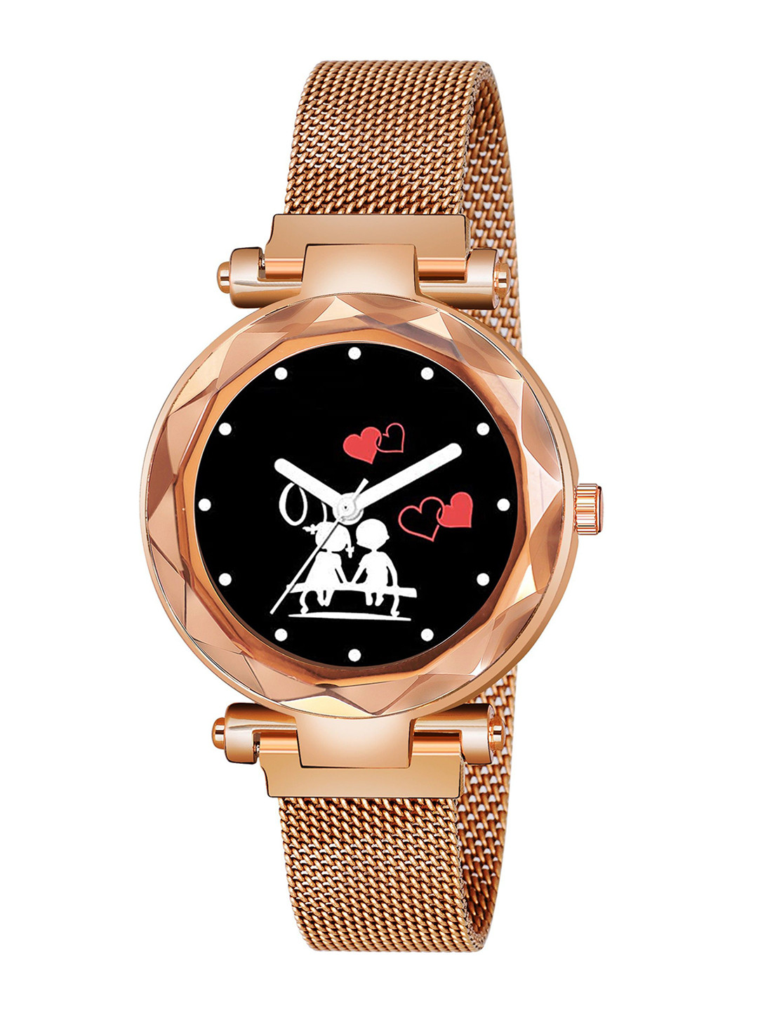 Gopal Shopcart Unisex Printed Round Button Regular Analogue Watch-GR379RG