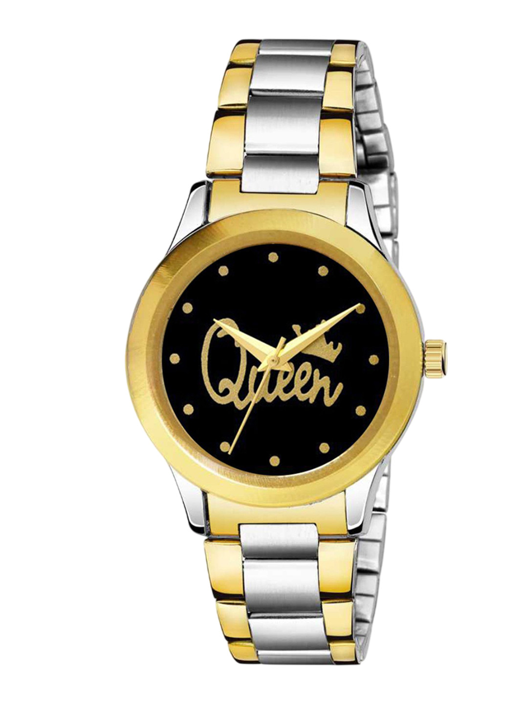 CSAMON Women Embellished Dial & Stainless Steel Analogue Watch GP Gold Kata Queen