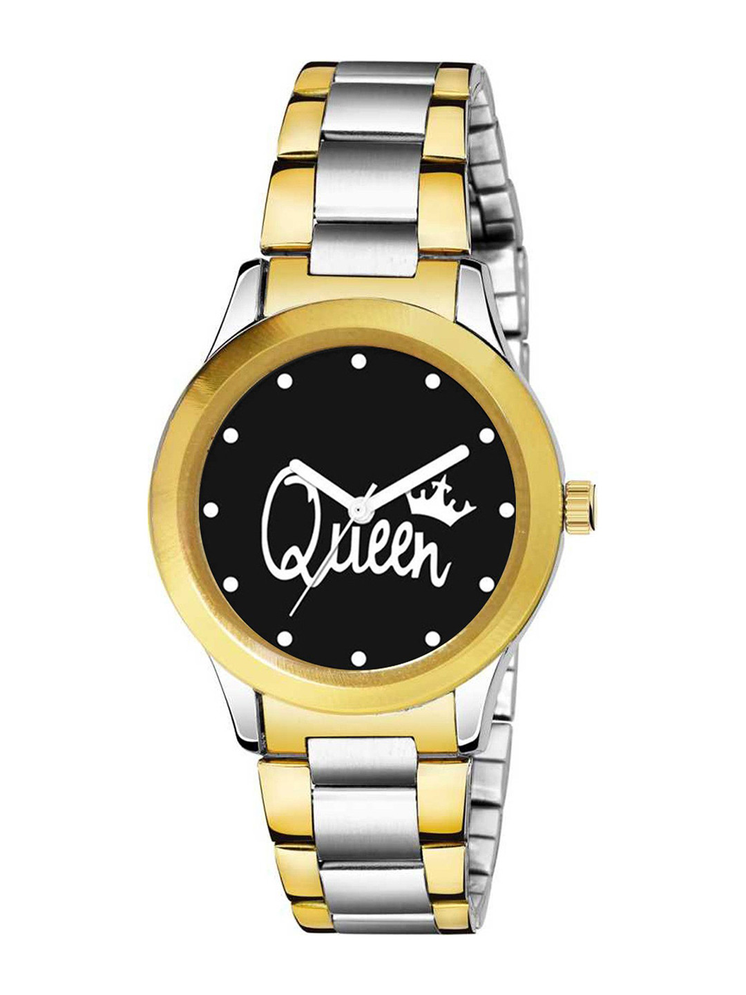 CSAMON Men Stainless Steel Bracelet Style Straps Analogue Watch GP S Kata Black Queen