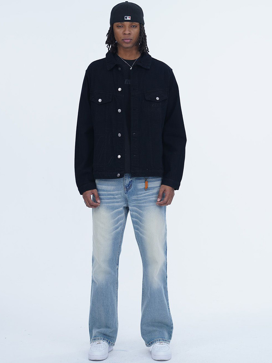 VALKYRE Outdoor Denim Jacket with Patchwork