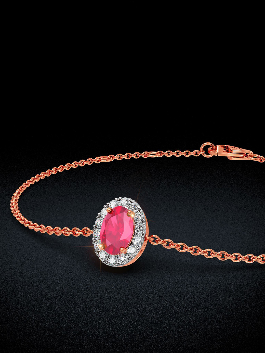 Joyalukkas Fiery Solitaire Diamond Bracelet