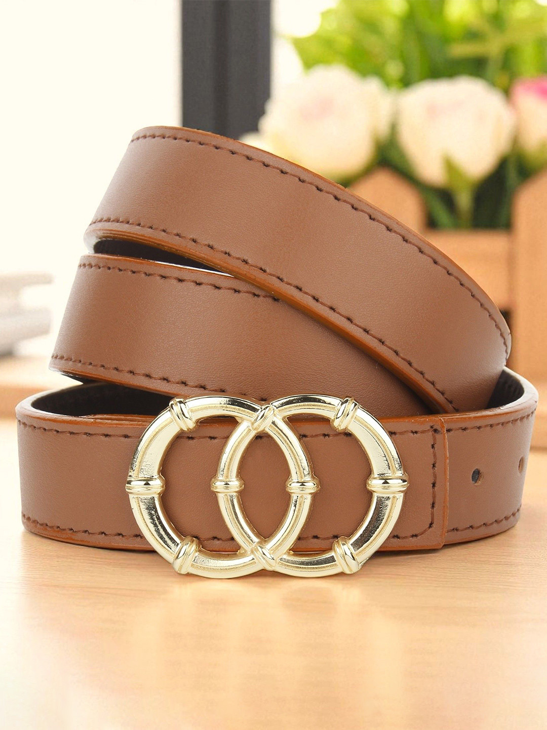 Provogue Women Slim Belt With A Push Pin Closure