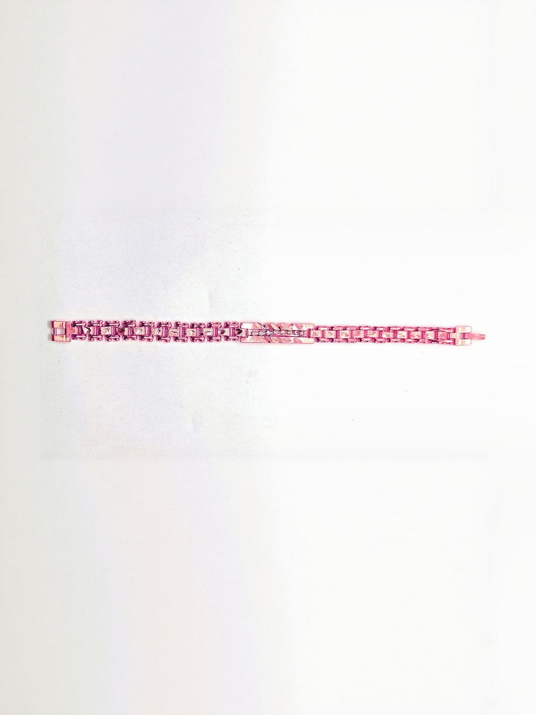 Dynamic Retail Global Men Link Pink Bracelet