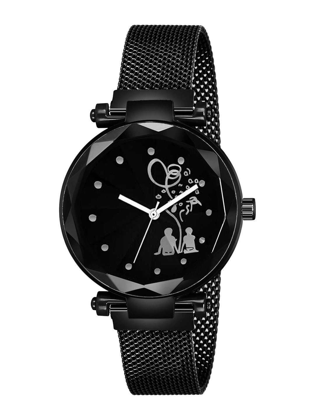 CSAMON Women Printed Round Button Regular Analogue Watch