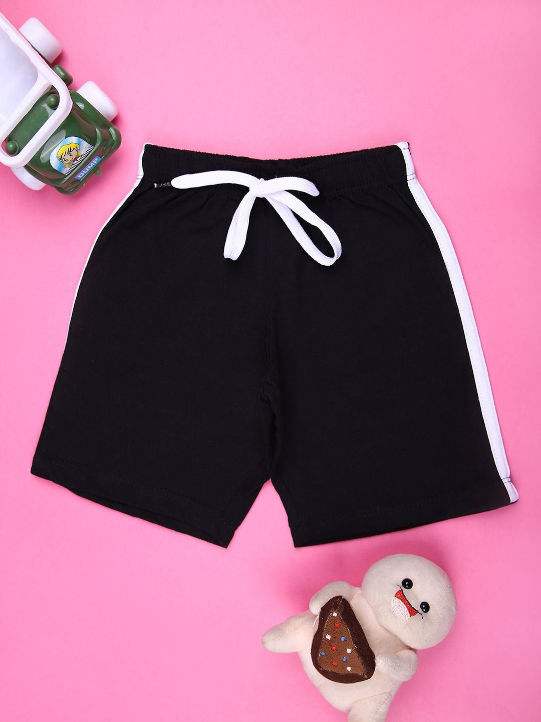 V-Mart Boys Solid Cotton Bermuda Shorts
