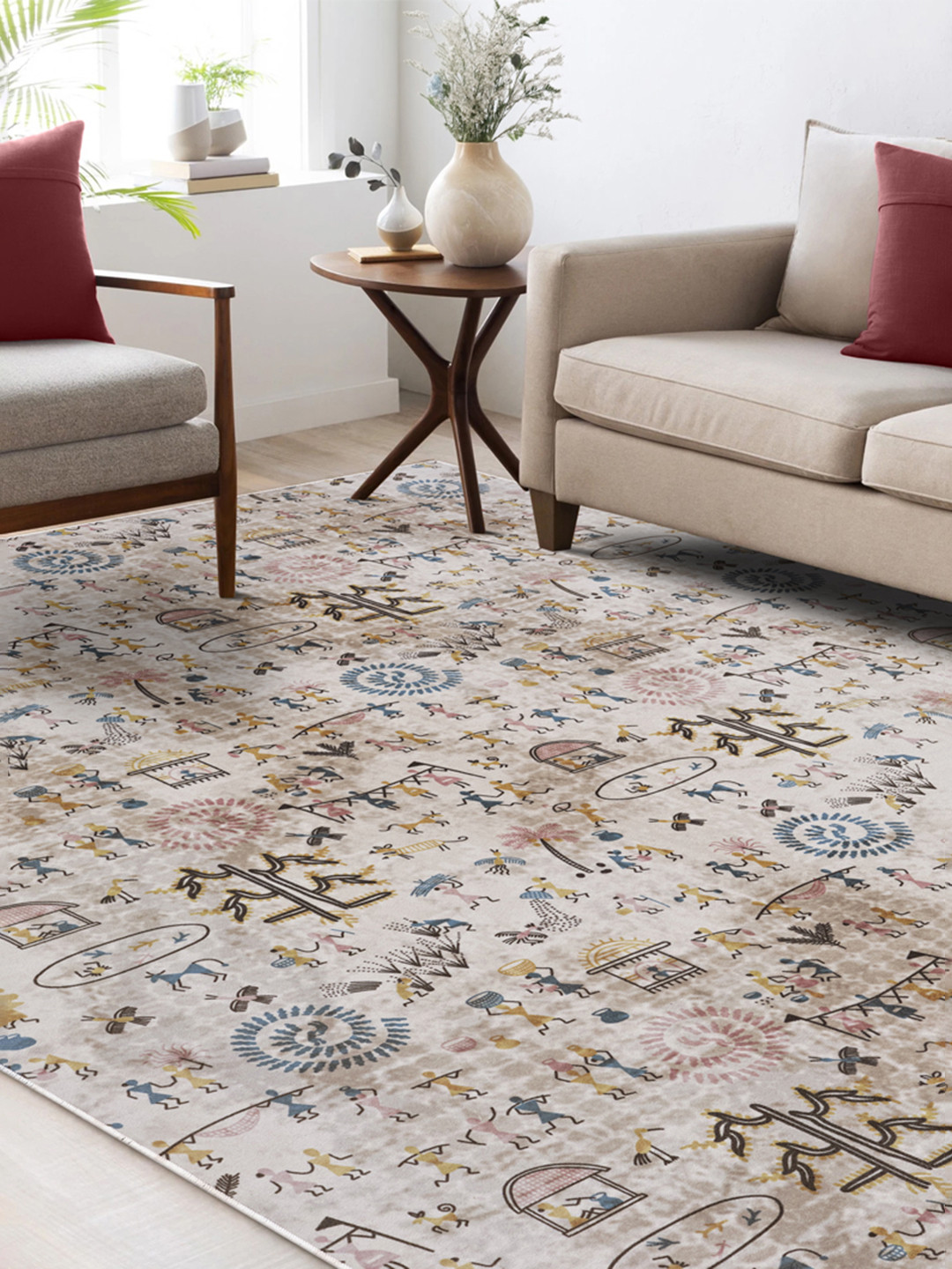 Kaleen India Navy Blue Polyester Carpets