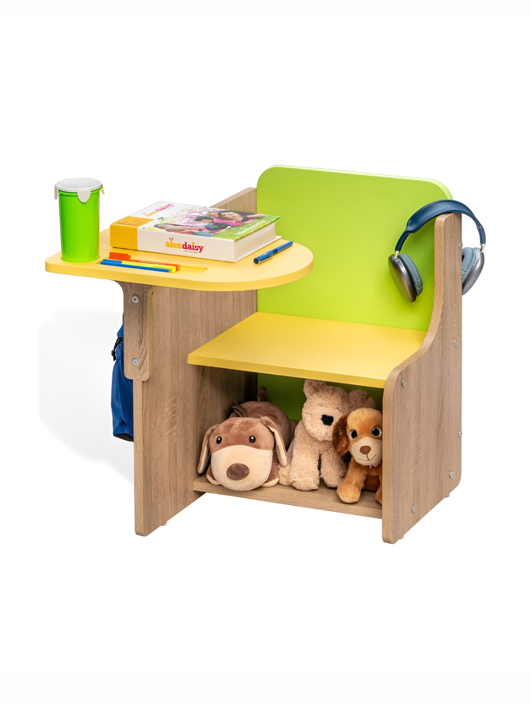 Alex Daisy Green Zapper Desk Chair For Kids