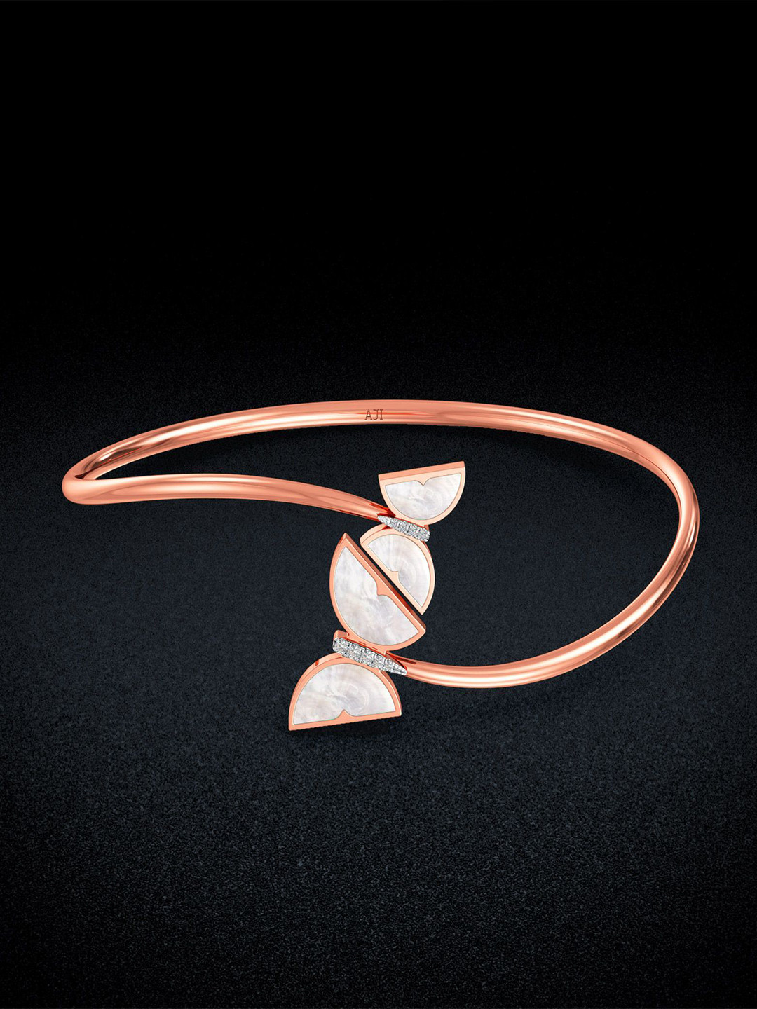 Joyalukkas Ivory Butterfly Dreams Diamond Oval Bracelet