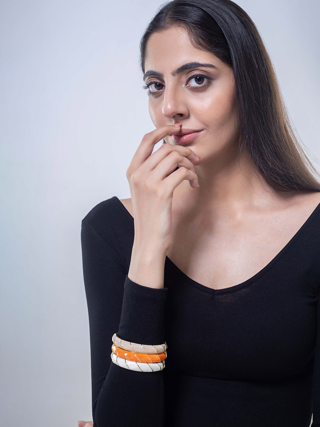 MINJI Set Of 3 Gold-Plated Bangles